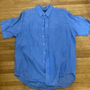 Ralph Lauren linen short sleeve button up